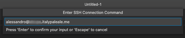 Adding SSH connection