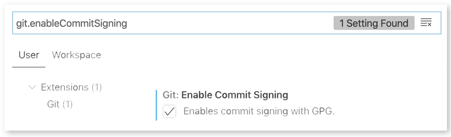 Enabling commit signing in VS Code
