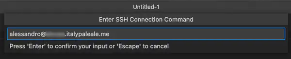 Adding SSH connection